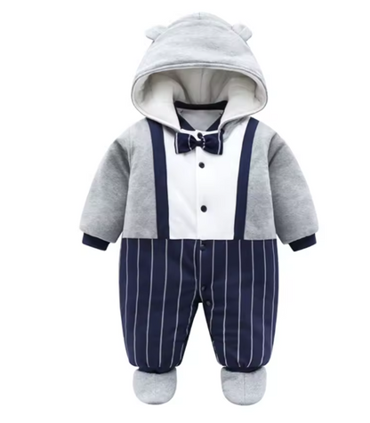 3-12M Infant clothing for autumn and winter thickened baby romper cotton baby jumpsuit newborn one-piece outfit crawling outwear