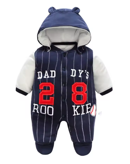 3-12M Infant clothing for autumn and winter thickened baby romper cotton baby jumpsuit newborn one-piece outfit crawling outwear
