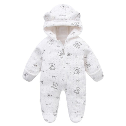 Newborn Autumn Winter Thick Keep Warm Baby Boys Girls Rompers Shimmering Star-Shaped Sequins Velvet Bodysuits Footies For Kids